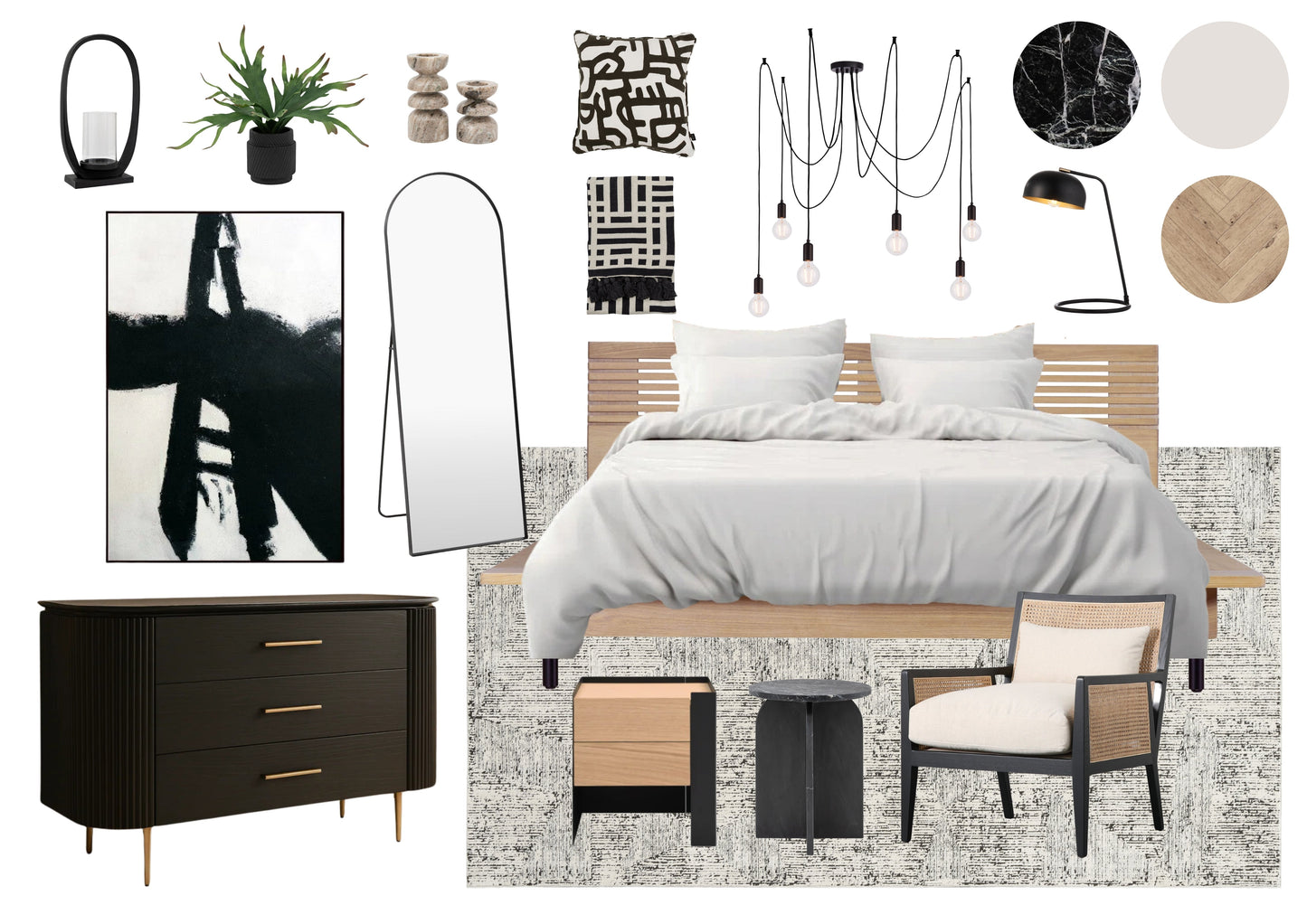Black Accents Bedroom