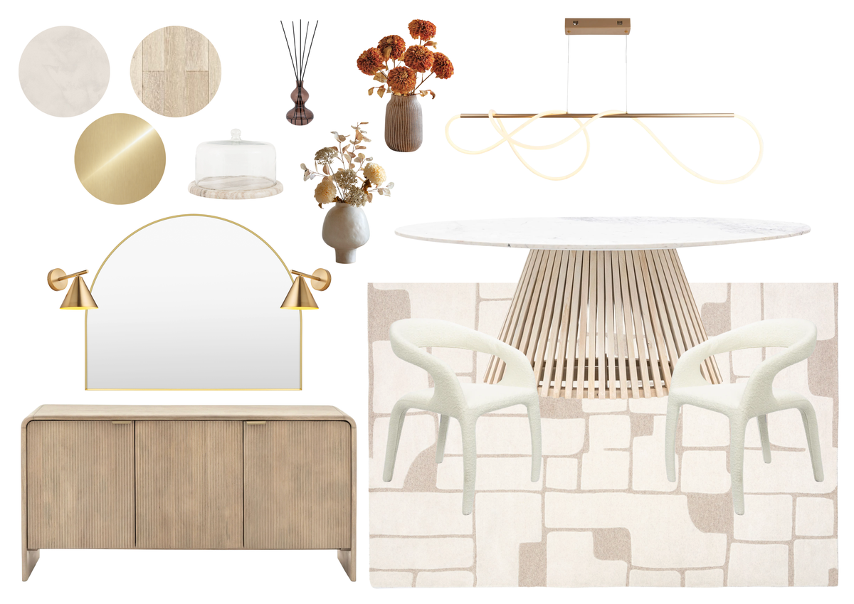 Neutral Calm Dining Room Collection 1